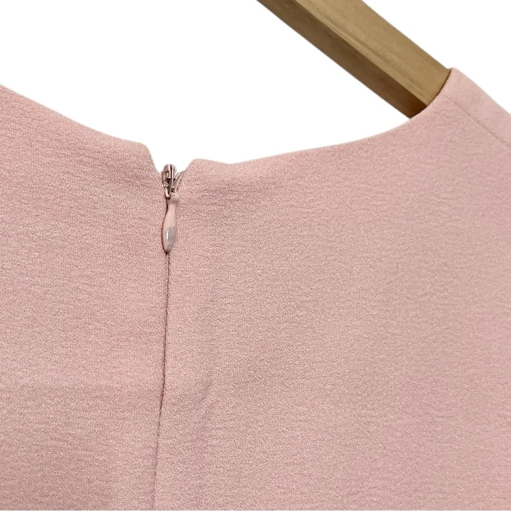 Gal Meets Glam Edith Midi Dress Pink Fit & Flare Short Sleeve Size‎ 10 - Picture 6 of 10
